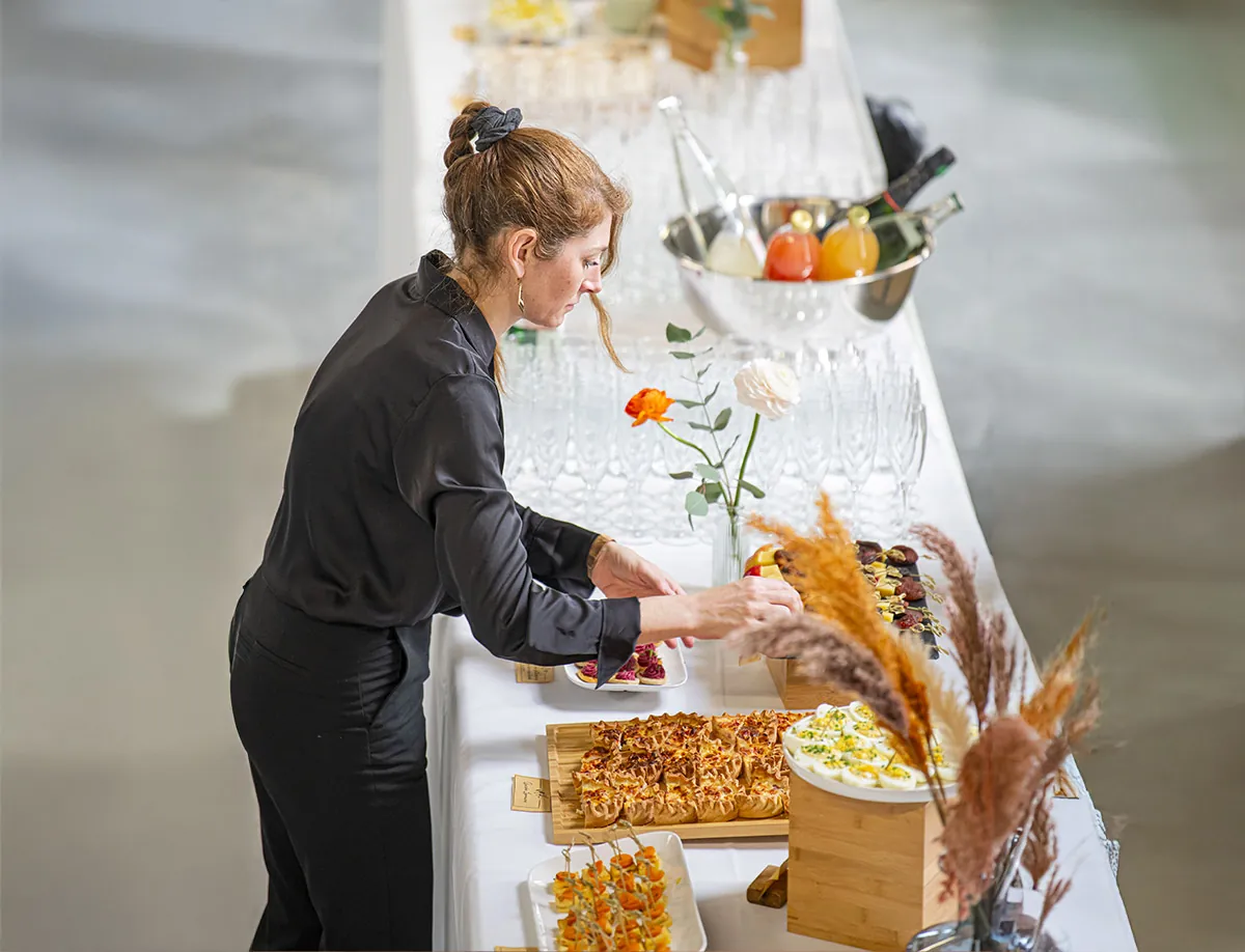 Un cocktail servi par Le Moulin Traiteur